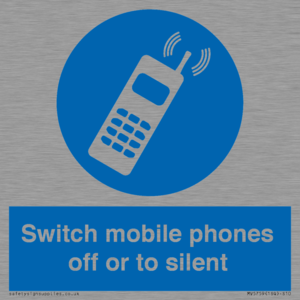 Switch mobile phones off or to silent